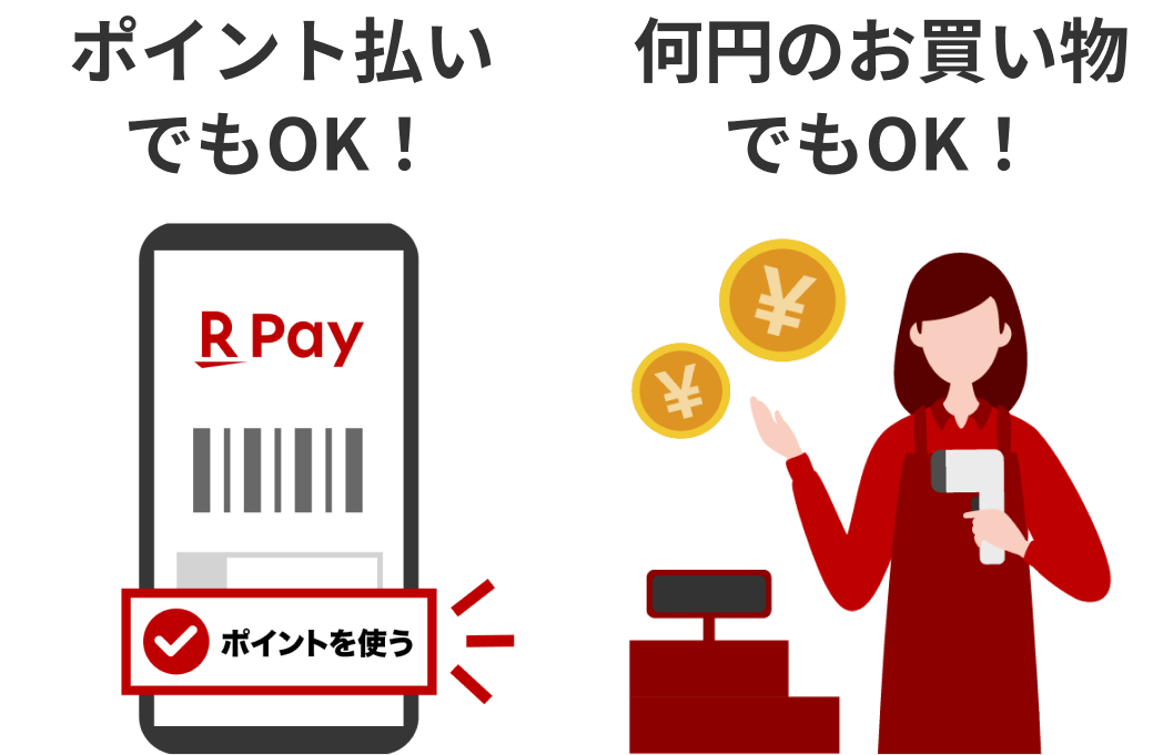 ポイント払いでもOK！何円のお買い物でもOK！