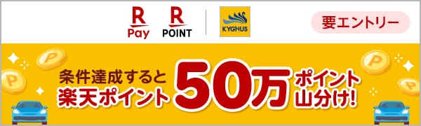 
【要エントリー】キグナス石油｜楽天ポイント50万ポイント山分けキャンペーン！
